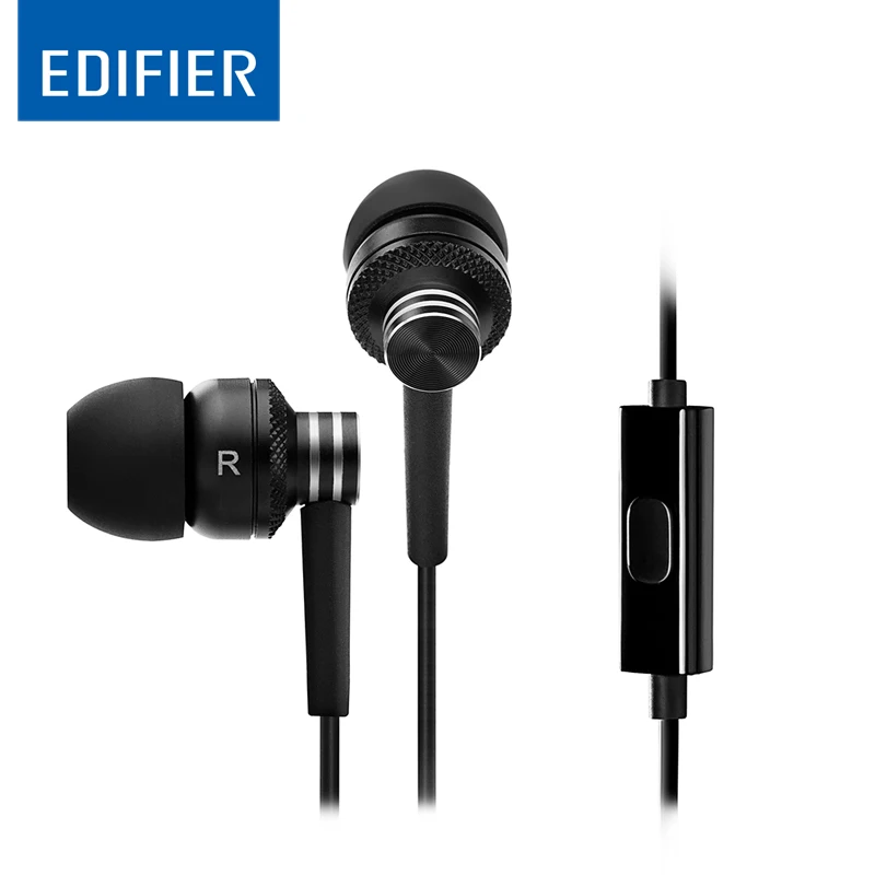 EDIFIER P270 Hi Fi наушники вкладыши шумоподавление мобильный телефон гарнитура 3 5 мм Aux