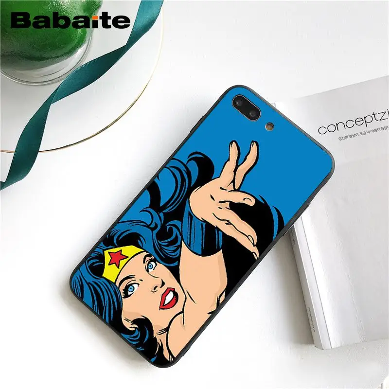 Babaite Wonder Woman Superman Justice League DC Comics Black Phone Case for iPhone 8 7 6 6S Plus X XS MAX 5 5S SE XR 10 Cases Babaite Wonder Woman Superman Justice League DC Comics Black Phone Case for iPhone 8 7 6 6S Plus X XS MAX 5 5S SE XR 10 Cases