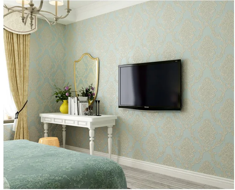 Многоцветные опционные розовые синие 3D тисненые обои для гостиной, спальни, наклейки на стену, нетканый ТВ фон, обои, Декор