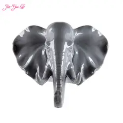 JIA-GUI LUO Пластиковые Слон настенный крюк для украшения творческий головой слона стены крючок-вешалка мусора Рабочая куртка крюк K003
