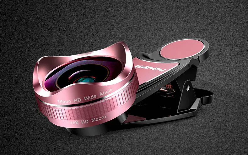 LIGINN Pro Универсальный 16 мм без искажений супер широкоугольный объектив с 15X макро 2 в 1 Камера объектив Комплект для iPhone Xiaomi LG L-620