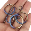 1PCS Colorful Titanium Alloy Key Ring EDC Outdoor Small Tool Ultralight Titanium Keyring Accessories No Rust ► Photo 3/6