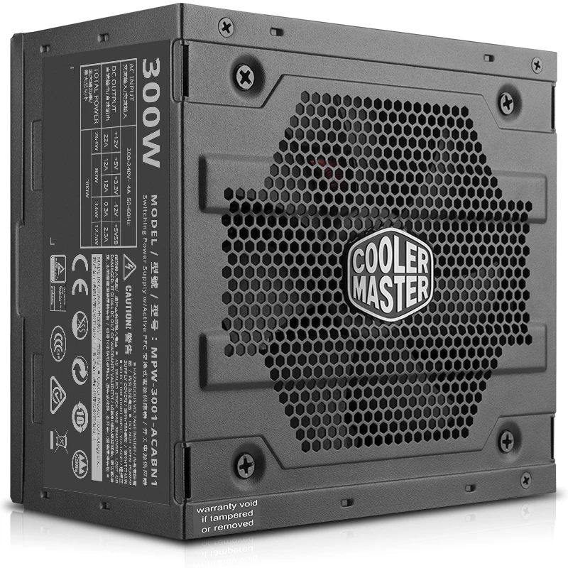 برودة ماستر PC PSU وحدة إمداد الطاقة للكمبيوتر تصنيف 300 W 300 واط 12 سنتيمتر مروحة 12 V ATX PC إمدادات الطاقة PFC actice ل عبة مكتب برودة ماستر PC PSU وحدة إمداد الطاقة للكمبيوتر تصنيف 300 W 300 واط 12 سنتيمتر مروحة 12 V ATX PC إمدادات الطاقة PFC actice ل عبة مكتب