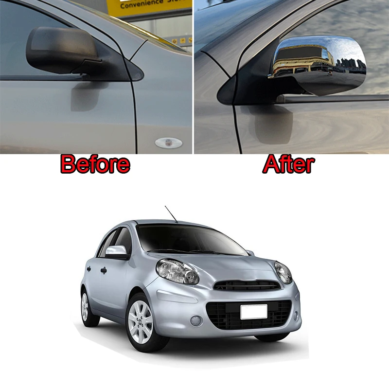 2x Auto Door Side Rearview Mirror Side Guard Protector Trim For Tiguan 2010-2016