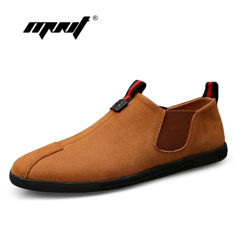 marrom Plus Natural Sobre Homens Deslizar À Dos Couro Preto Size Sapatas Dropshipping Casuais Feitos Mão Borracha De Condução Mocassins Sapatos AqHEnxwZ