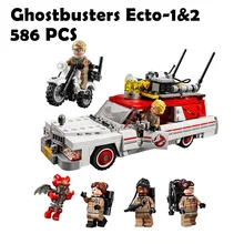 

16032 586Pcs The Ghostbusters Ecto-1&2 Set With Le Model Building Blocks Bricks Toys ompatible with lego Movie Series 75828