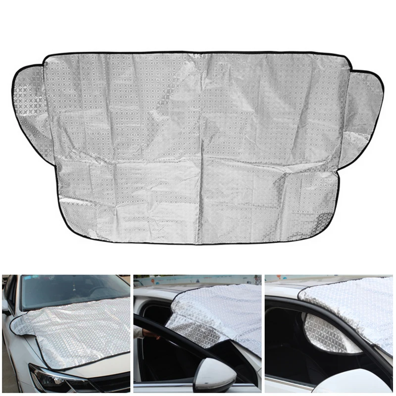 

Sunproof Car Sun Shade 170*100CM Large Windshield Sun Shade Car Truck SUV Van Window Visor For Most Cars Vehicles