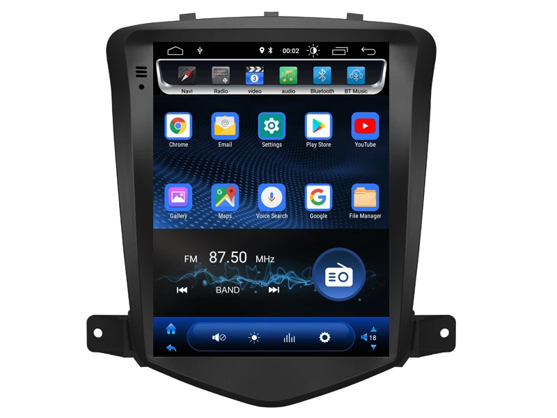 Perfect Vertical Screen android 8.1.0 gps navigation for Chevrolet CRUZE Navirider car multimedia dual zone stereo radio BT4.0 head unit 1