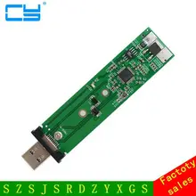 80mm NGFF M2 SSD to USB 3.0 External PCBA Conveter Adapter Card Flash Disk Type with Black Case