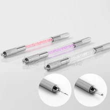PRO Permanent Makeup Manual Tattoo Pen Eye Eyebrow Tattoo Lock-In Design Double Use Microblading Crystal Pen