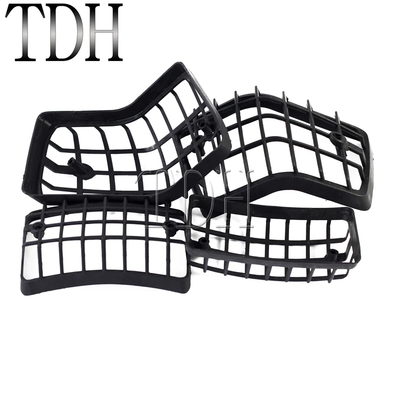 Black Motorcycle Plastic Front & Rear Turn Signal Light Grille Cover Guard Lens Grills Protector For Vespa PX VSX VNX LML Star