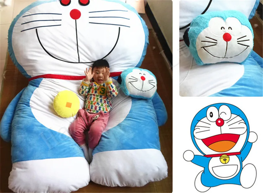 Doraemon супер большой короткий плюш PP хлопок набивной матрац татами