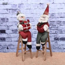 BUF Christmas Decoration Supplies Christmas Santa Claus Decor Christmas Ornaments Crafts Accessories Christmas Gift