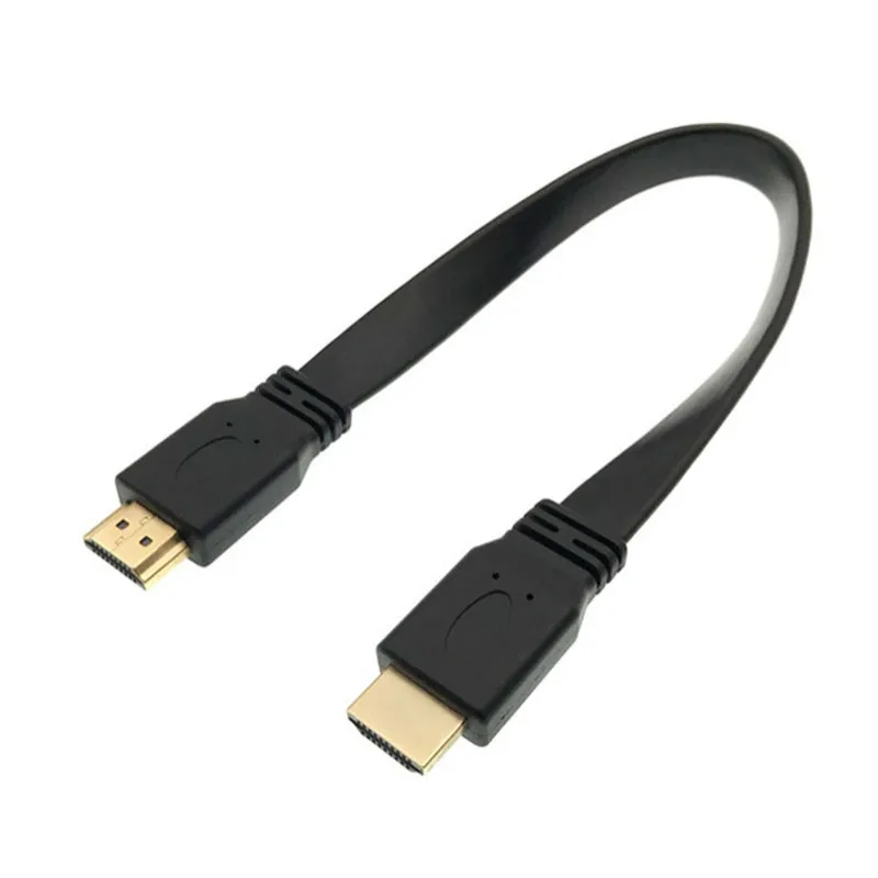 Высокое качество Full HD HDMI кабель Поддержка 3D штекер плоский Шнур для аудио видео