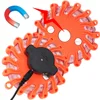 Lampe de poche à 16 led, lumière d'urgence, clignotant, feux d'avertissement de sécurité, lampe de contrôle de la circulation, Base magnétique, balise de sauvetage ► Photo 2/6