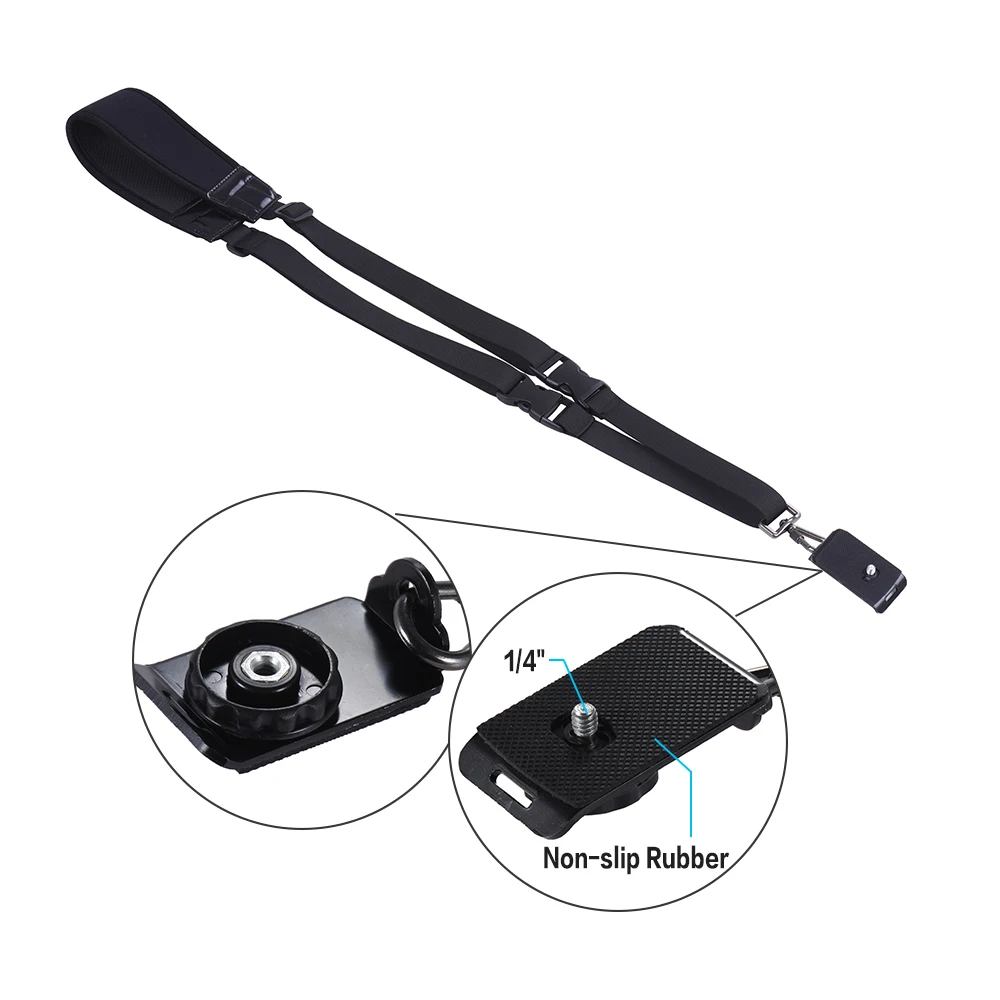 Andoer Quick  Rapid Carry Speed Camera Shoulder Sling Neck Wrist Strap for Canon Nikon Sony DSLR ILDC DV Outdoor Photo