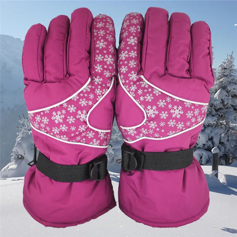 Winter Warm Snowboard Ski Gloves Men Women Mountain Skiing Snowmobile Waterproof Snow Motorcycle Gloves Windproof guanti moto