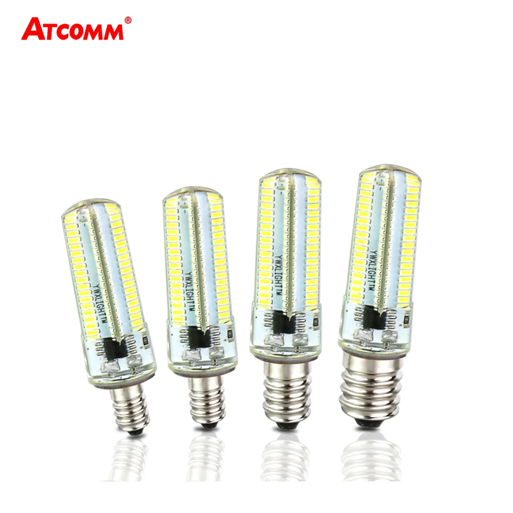 Светодиодный светильник Ampoule E11 E12 E14 E17 светодиодный 64 152 диодный Corn La lampadina 110 В 220