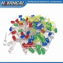 5Colors * 20 PCS = 100 PCS 5mm LED Diode Licht Assorted Kit Grün Blau Weiß Gelb Rot KOMPONENTE DIY kit neue original hjxrhgal