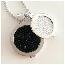 Joyería Diseño de Vinnie Mi Moneda Collar Colgante con 2 unids monedas de cristal, 2 unids cartones de monedas y 1 unids 80 cm cadena de bolas