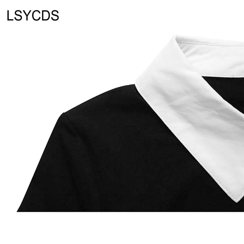 Женское повседневное платье с длинным рукавом LSYCDS элегантное винтажное