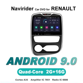 

Navirider autoradio gps navigation android 9.0 car radio Player for RENAULT CLIO 2017 Aux bluetooth stereo auto accessories