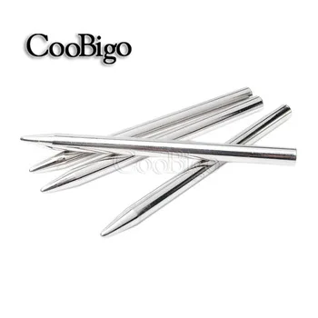50pcs 3"Steel Paracord Needle Silver With Screw Thread Shaft Tip Stiching Fid Knit Weaving Paracord Bracelet #FLQ121