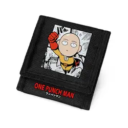 Zshop Comic One Punch Man КОШЕЛЕК черный Оксфордский короткий кошелек для мальчиков