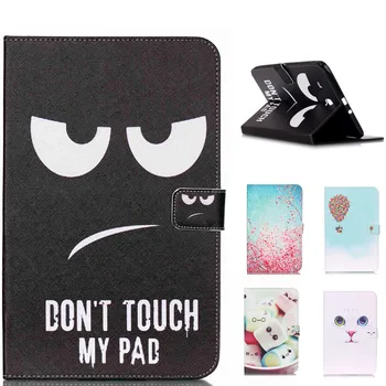 

Color Pattern Tablet Case for Samsung Galaxy Tab E 9.6 T560 T561 Smart Cover Cartoon PU Leather