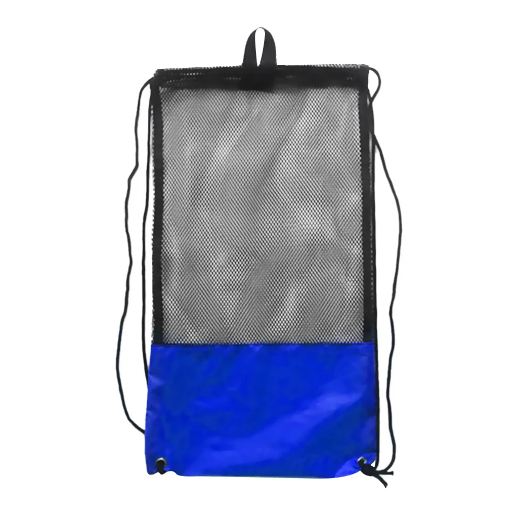 Adjustable 20KG Mesh Drawstring Bag for Snorkeling Scuba Diving Fins Goggles Mask Swimming Swim Dive Water Sports Accessories