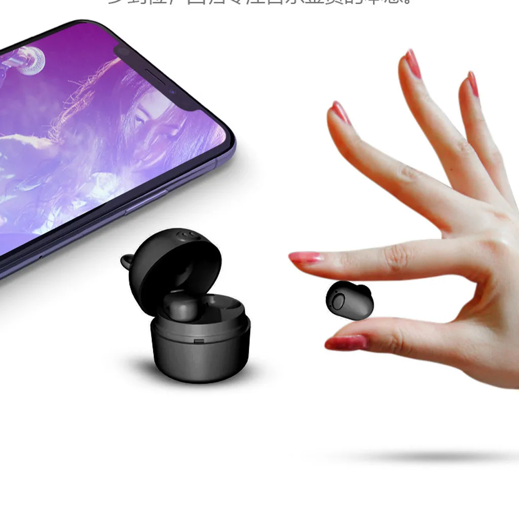 Беспроводные bluetooth-наушники TWS Mini True 5,0, стерео наушники, бас-вкладыши, гарнитура, предназначенная для спорта, простая и модная R0423