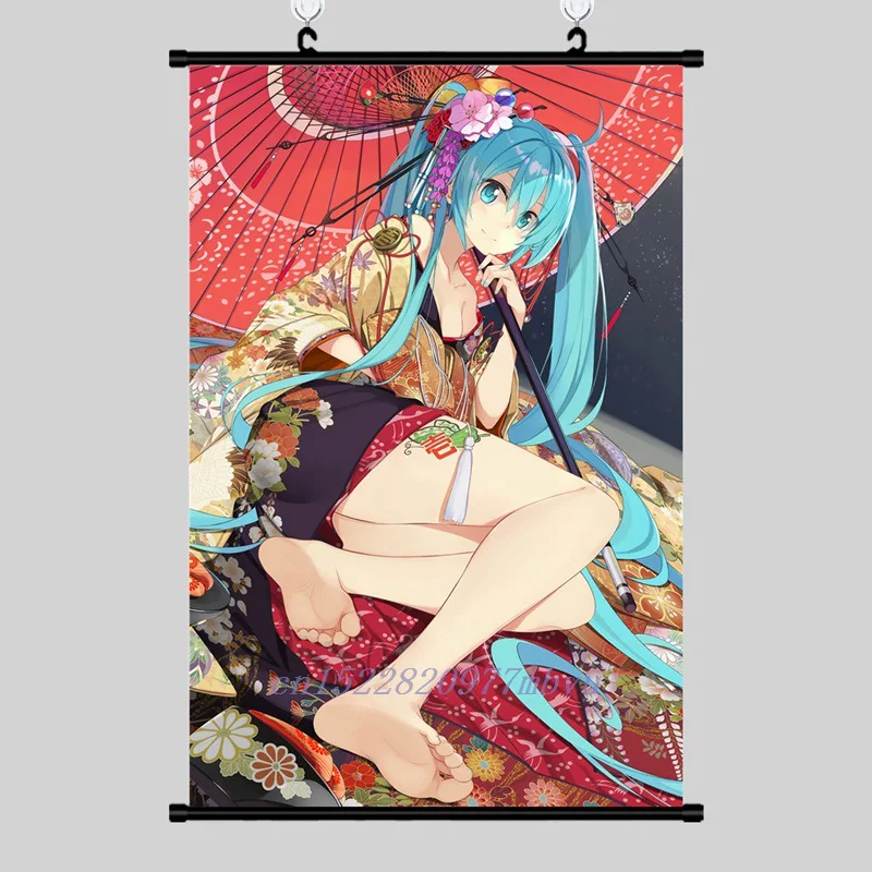

Anime Poster Hatsune Miku Print Wall Scroll Painting Home Decor Japanese Cartoon Decoration Art Poster