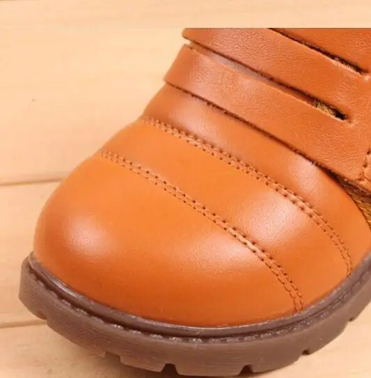 Зимние Детские ботинки толстый хлопок теплый зимние сапоги наивысшего качества замша Обувь для мальчиков ботинки для девочек детская обувь для детей