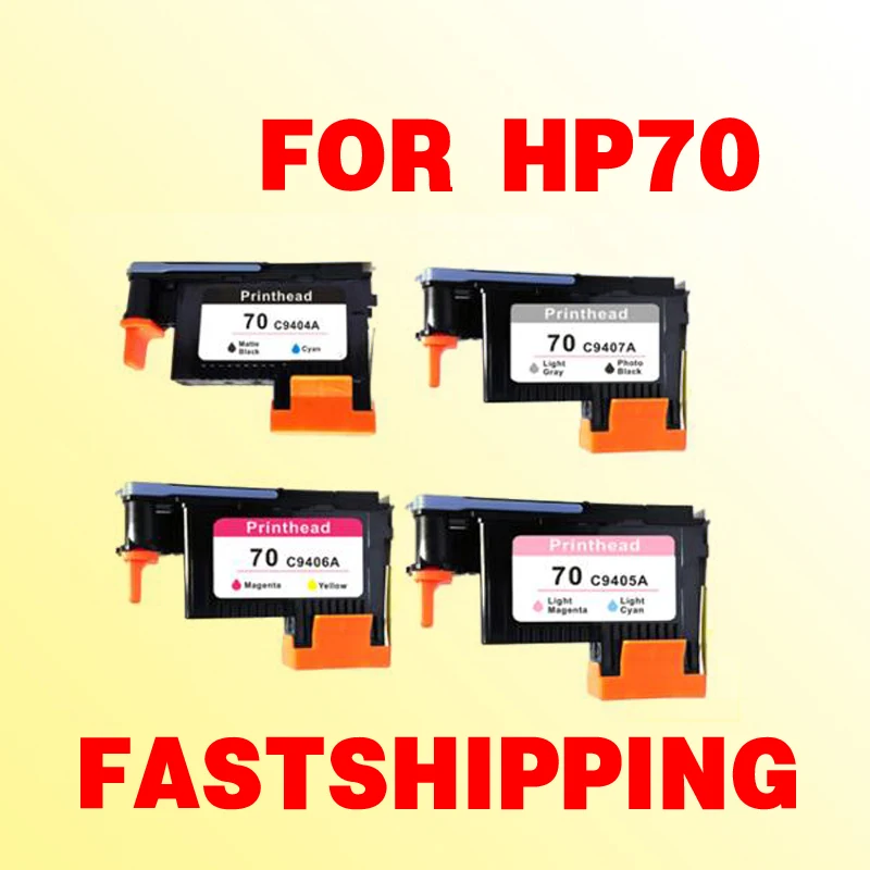 

4x for hp70 printhead Designjet Z2100 Z5200 Z3100 Z3200 for hp 70 Photosmart PRO B9180 C9404A C9407A C9406A C9405A