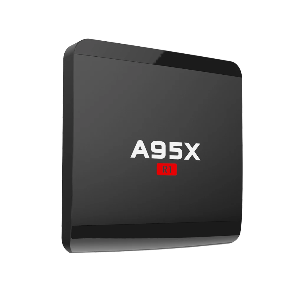 A95X R1 الروبوت 7.1 التلفزيون مربع الروبوت الذكية مربع Amlogic S905W رباعية النواة 4 كيلو x 2 كيلو HD 1 جيجابايت/8 جيجابايت 2 جيجابايت/16 جيجابايت H.265 2.4 جيجا ه...