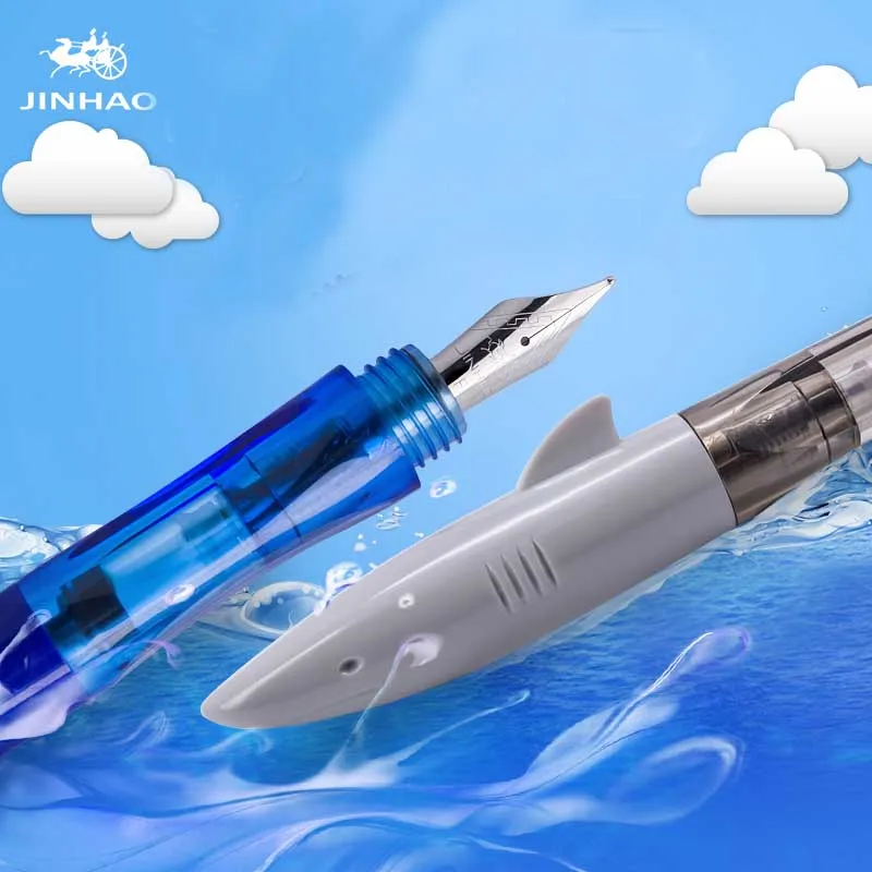 JINHAO shark fountain pen School Office supplies cute plastic pens