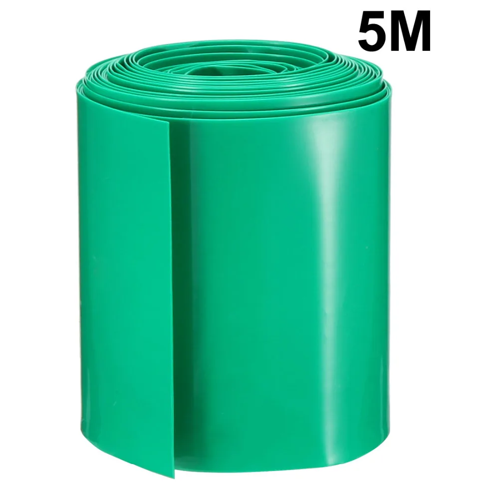 

Uxcell Insulated PVC Heat Shrink Tubing 56mm Flat Width Heat Shrink Wrap 5M Length for AAA Power Supplies White Green Clear