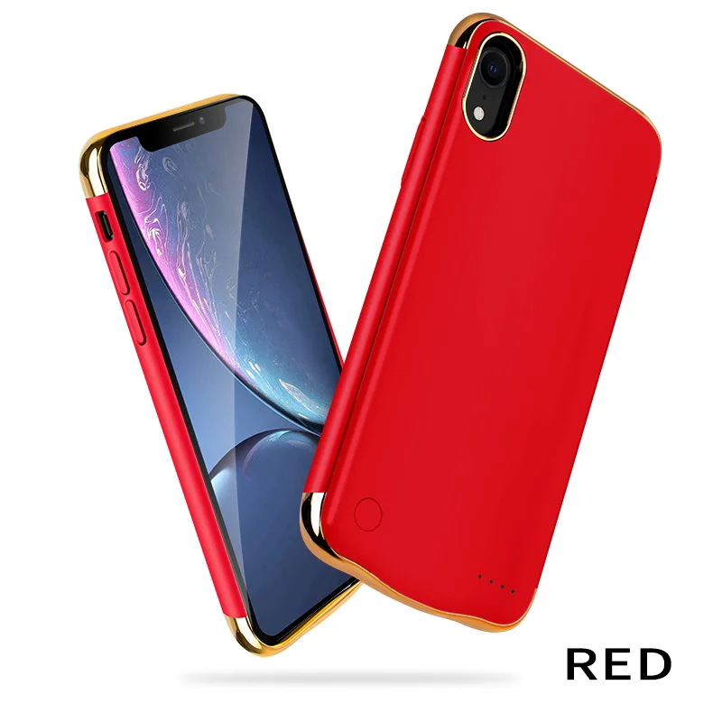 Ультратонкий портативный чехол с зарядным устройством для iPhone XR XS Max, беспроводной внешний аккумулятор для iPhone X XS, чехол для зарядки