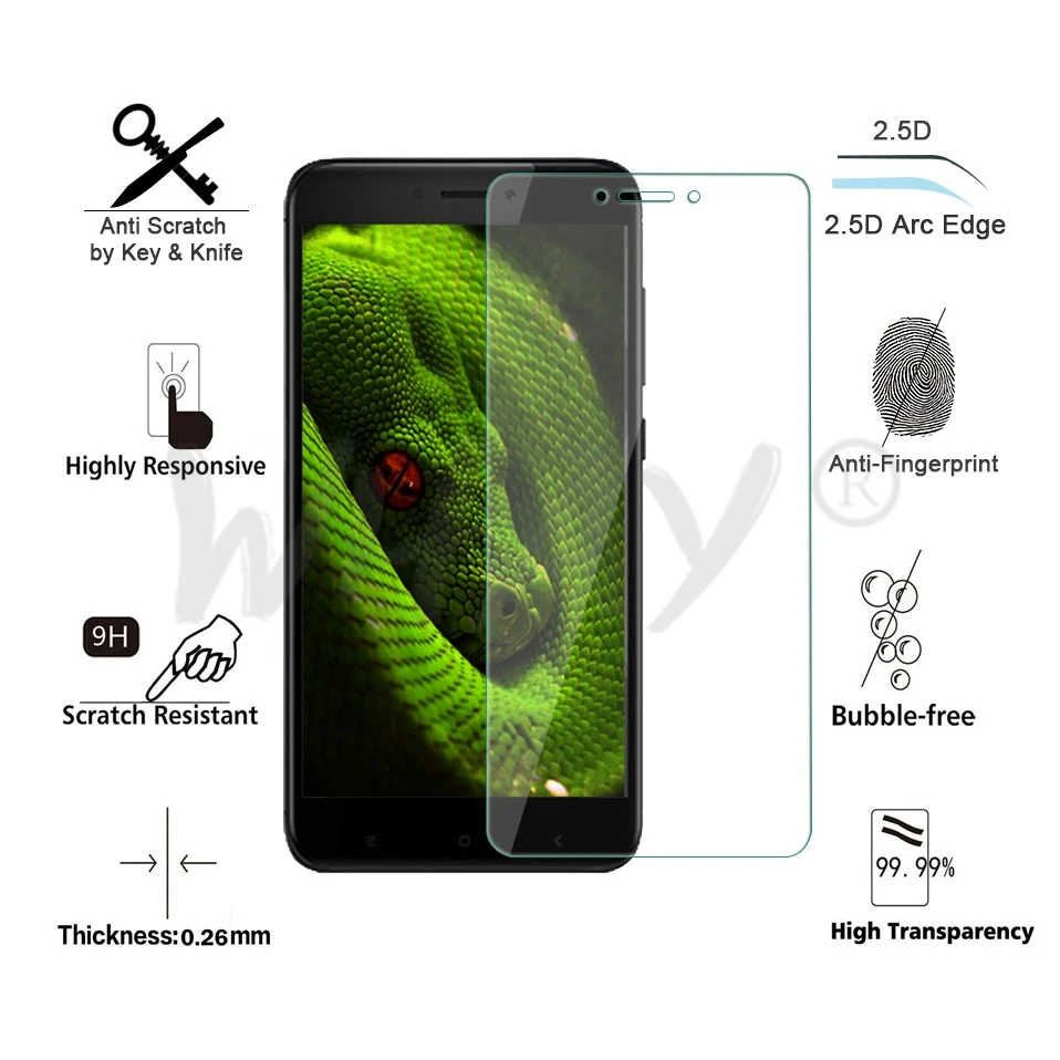 Закаленное стекло для Xiaomi Redmi 4X защитное 2.5D 9H Xaomi Redmi4 X закаленное стекло|Защитные
