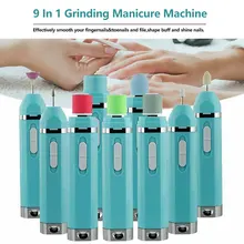 9 в 1 шлифовальный аппарат для маникюра инструменты для маникюра портативный многофункциональный электрический ногтей советы Эпилятор бритвы