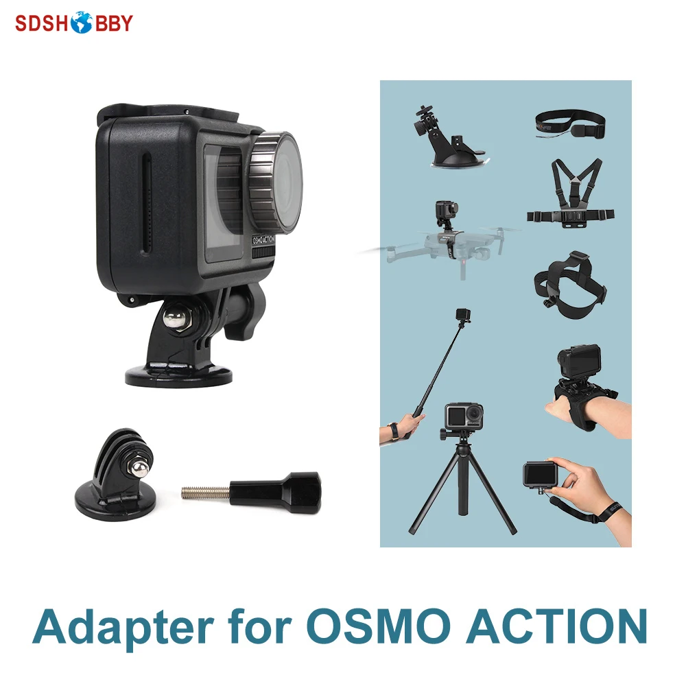 

Sunnylife Wrist Strap Neck Lanyard Tripod Extension Rod Bicycle Clamp Backpack Clip Adapter Mount for DJI OSMO ACTION