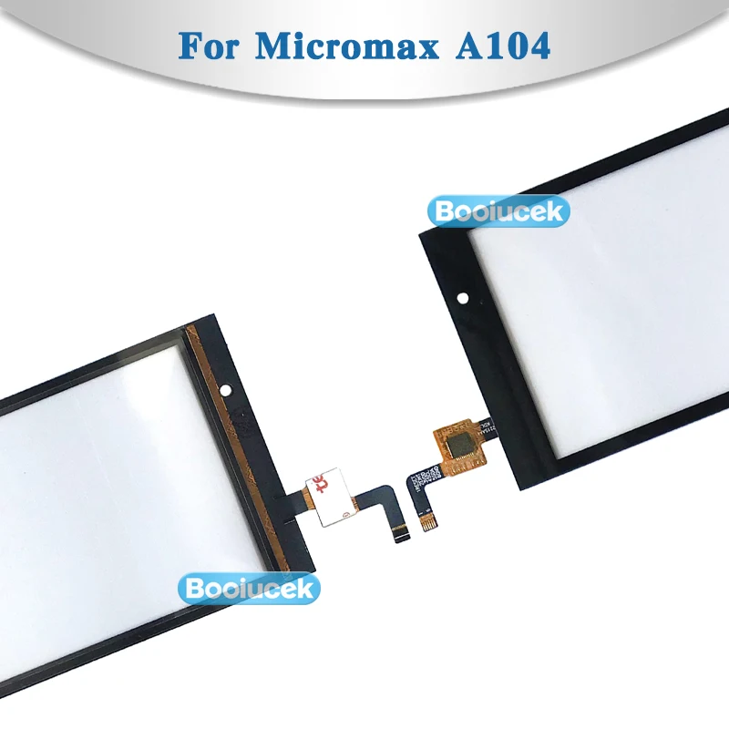 Высокое качество 4," для Micromax A104 Canvas Fire 2 Сенсорный экран дигитайзер сенсор внешняя стеклянная панель объектива Черный