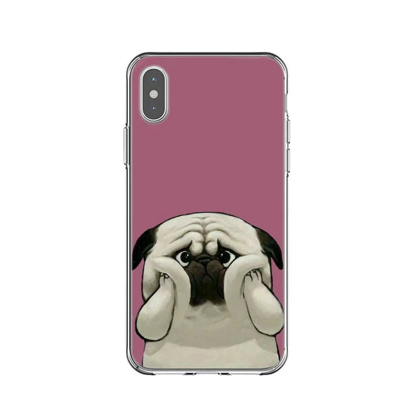 Милый жесткий чехол Brindle Frenchie Puppy для IPhone X XS Max XR Французский бульдог такса iPhone 5 5S SE