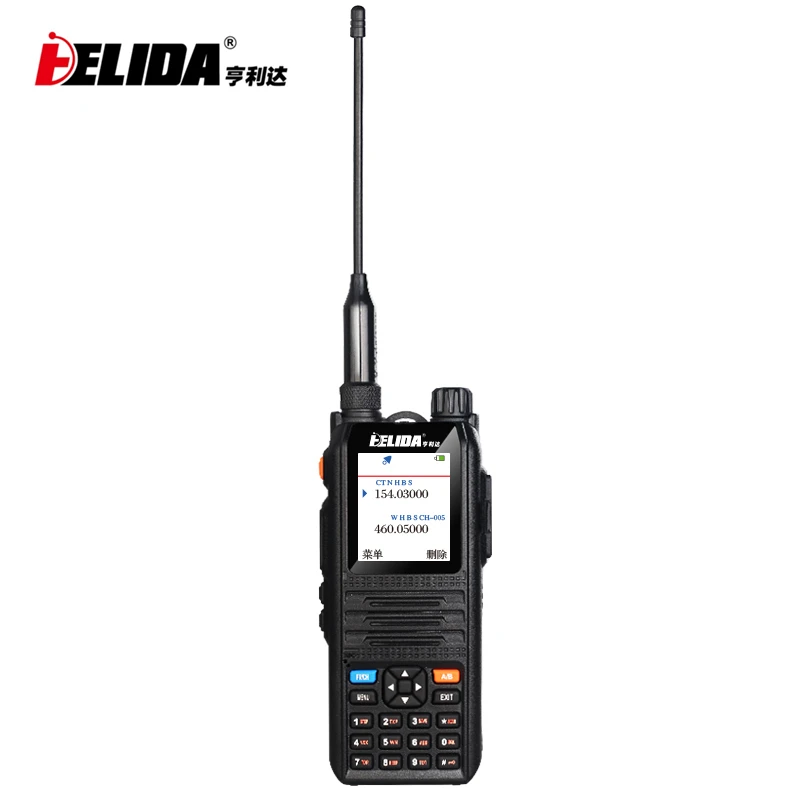Color display walkie taklie transceiver 7W VHF /UHF Dual Band 136-174/400-480 MHz two way radio