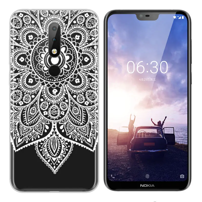 Arvin Silicone Fundas for Nokia X6 2018 Soft TPU Nokia 2 3 5 6 7 8 9 Cover Painted Phone Case for Nokia 3.1 6.1 Smart Back Cover (14)