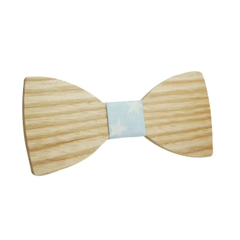 Для мужчин мальчик лук деревянный галстук бабочка деревянный Bowties партии Рубашки для мальчиков одежда с бантом