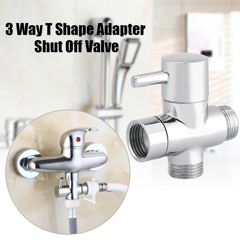 

3 Way T-adapter Copper Valve for Toilet Shower Diverter Valve QJ888