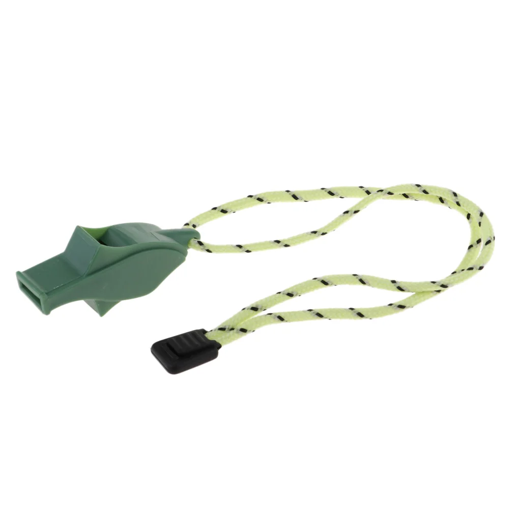 MagiDeal Safety Signal Whistle with lanyard for Boating Camping Hiking Hunting Emergency Survival Hand Strap Keychain