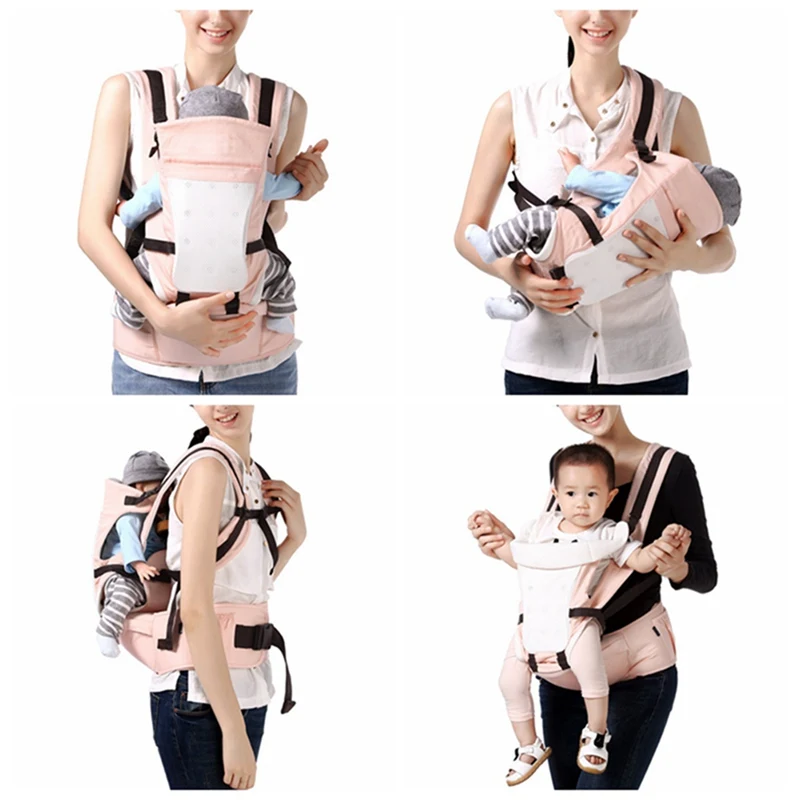 Новорожденных Baby Carrier простой дышащие эргономичные регулируемые Обёрточная бумага слинг-рюкзак