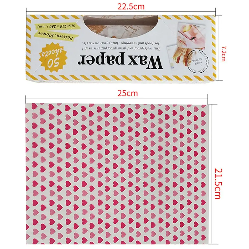 50pcs/lot KECTTIO Food Grade Grease Paper Bread/Sandwich/Burger/Fries Wrapping Paper Wax Paper DIY Pastry Baking Tools Oilpapers 50pcs/lot KECTTIO Food Grade Grease Paper Bread/Sandwich/Burger/Fries Wrapping Paper Wax Paper DIY Pastry Baking Tools Oilpapers